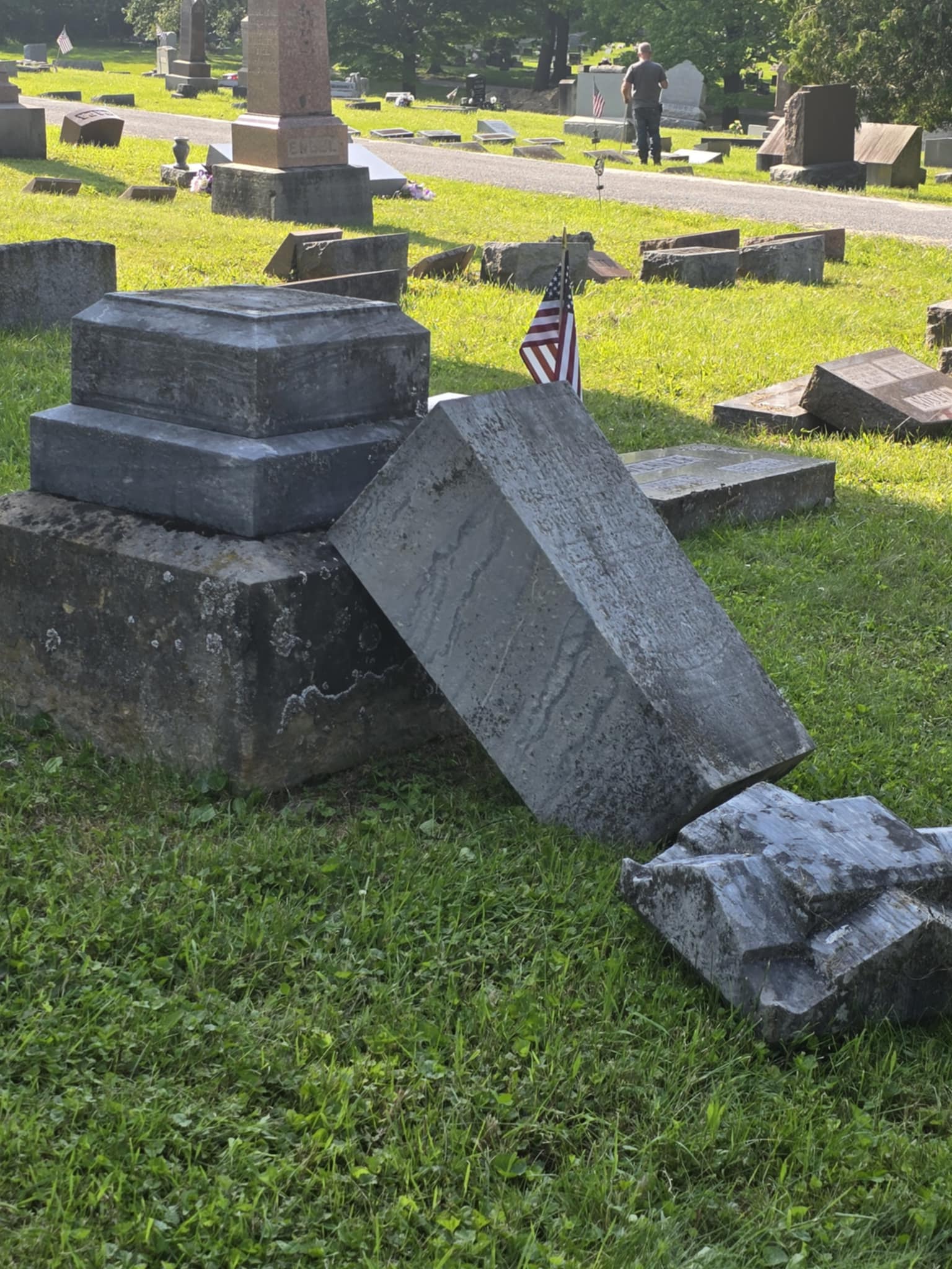 Ashland Police Investigating Widespread Vandalism at Cemetery
