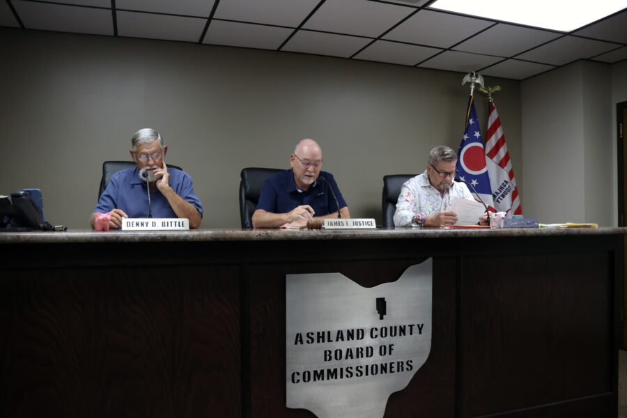Ashland County Commissioners from left to rightCommissioner Denny Bittle
President, James Justice
Vice President, Michael Welch
James Justice, President,
Michael Welch, Vice President