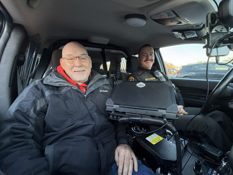 Ashland County’s Commissioner James Justice Ashland County’s Commissioner James Justice and Ashland County Sheriff’s Office Deputy Kyle Pidgeon
