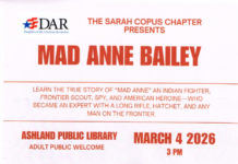 Ever Hear the Story of Mad Anne Bailey? Frontier Legend Program Coming to Ashland Library