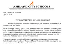 Ashland City Schools Terminates Employee, Places Second on Leave Amid Misconduct Investigation
