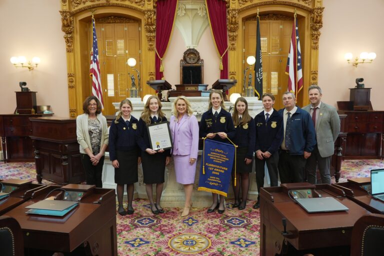 Representative Miller Recognizes Ashland FFA Floriculture Team on House Floor