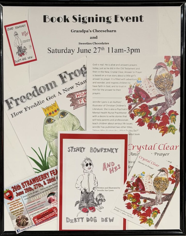 Jennifer Lyons to Hold Book Signing at Grandpa’s Cheesebarn During Strawberry Feast