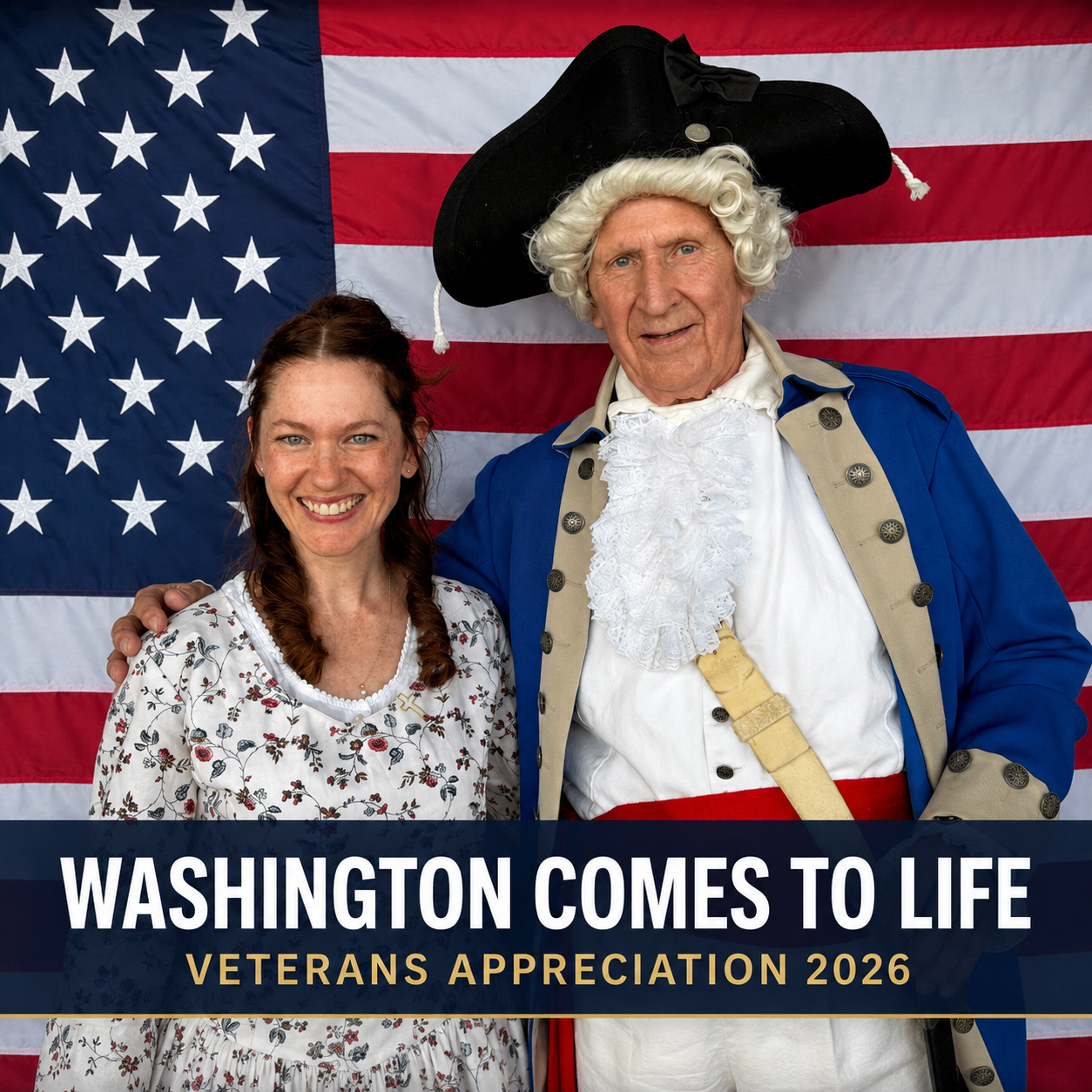 Hammontree Brings George Washington to Life at Veterans Appreciation Celebration - Ashland County Pictures