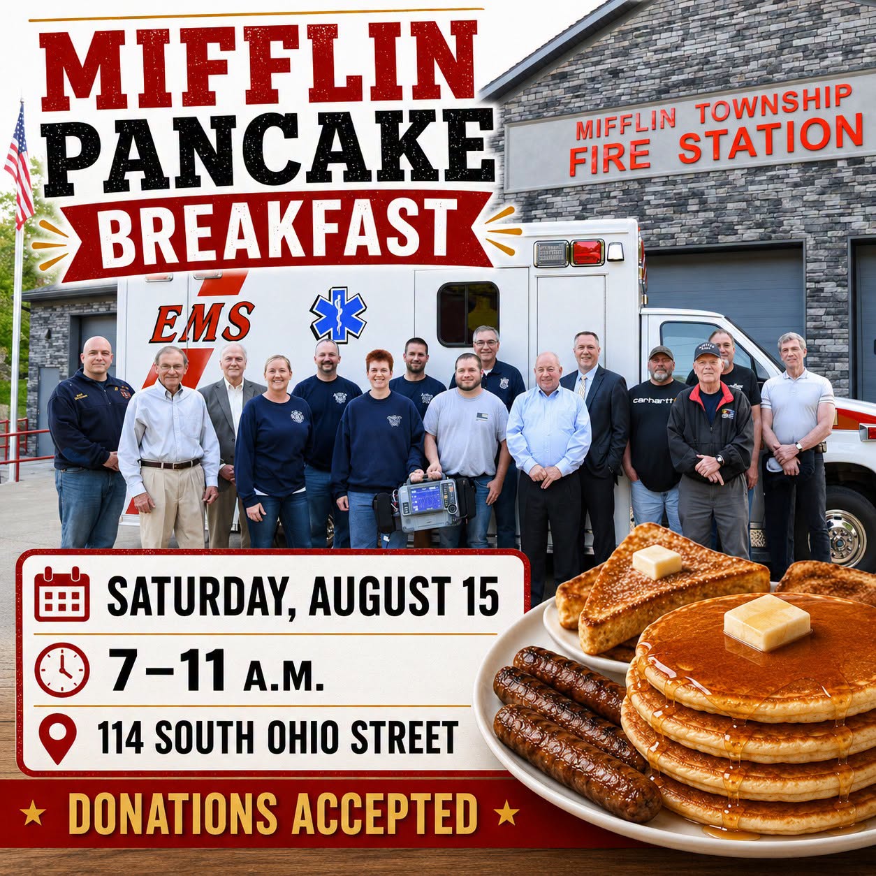 Mifflin firefighters to serve pancake breakfast Saturday - Ashland County Pictures