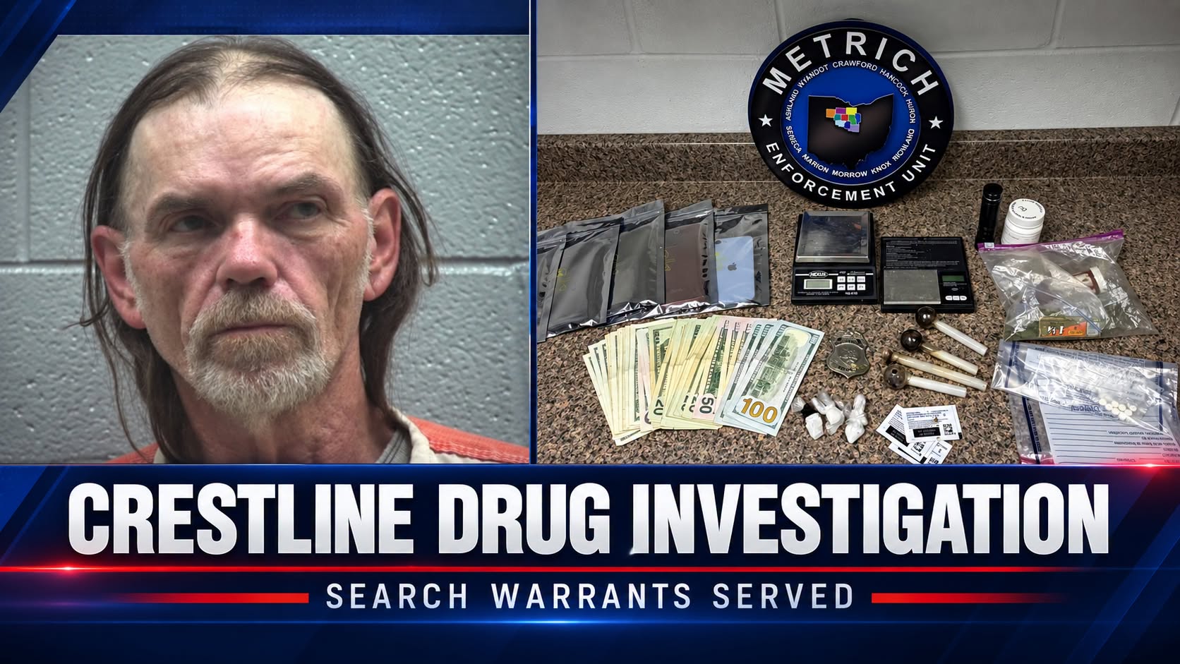 Crestline Man Arrested Following Two Narcotics Search Warrants - Ashland County Pictures