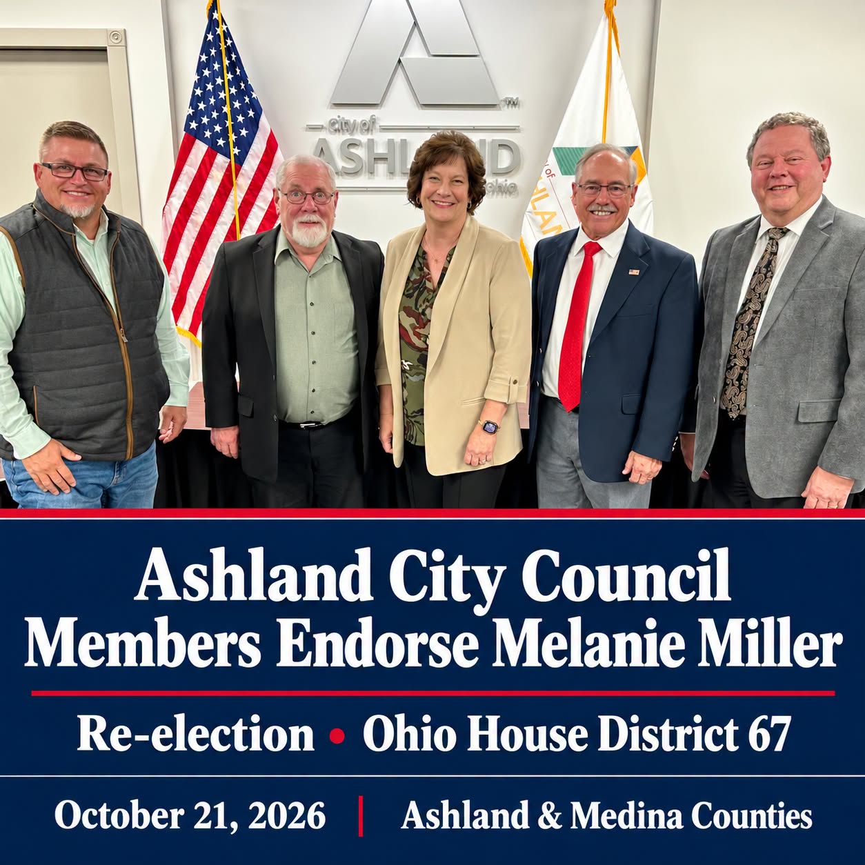 Ashland City Council Endorses Melanie Miller (R-Ashland) for Re-election as State Representative of Ohio District 67 - Ashland County Pictures